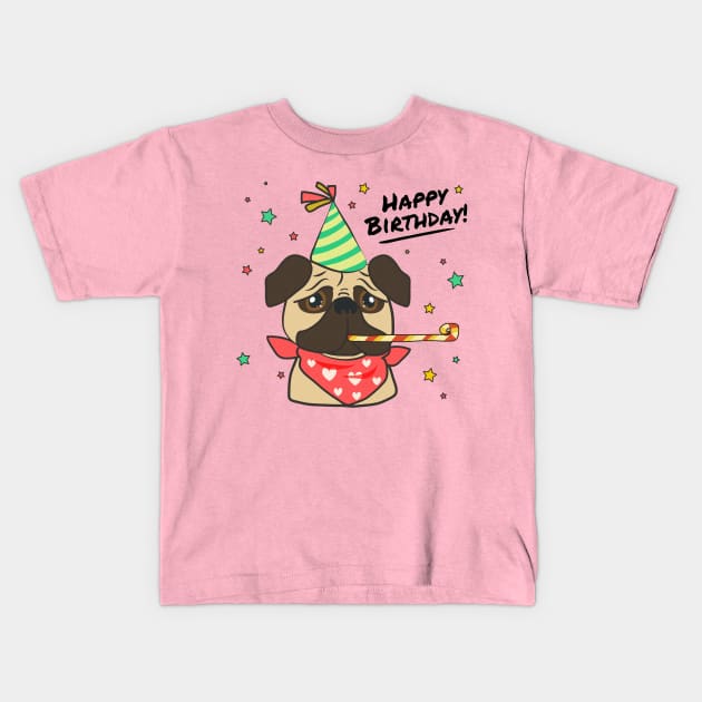 Cute pug lover Kids T-Shirt by This is store